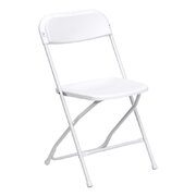White Folding Chairs - Bundle of 10
