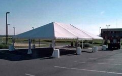 30ft x 45ft Frame Tent Max Guests 96