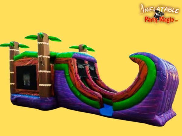 Tropical Rampage bounce and waterslide to rent in DFW Texas