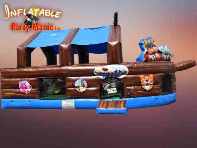 Noah's Ark Toddler Bounce House with Slide