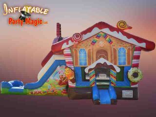 Candy Land Bounce House Combo Rental