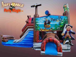 Pirates of the Caribbean Bounce House Combo Rental