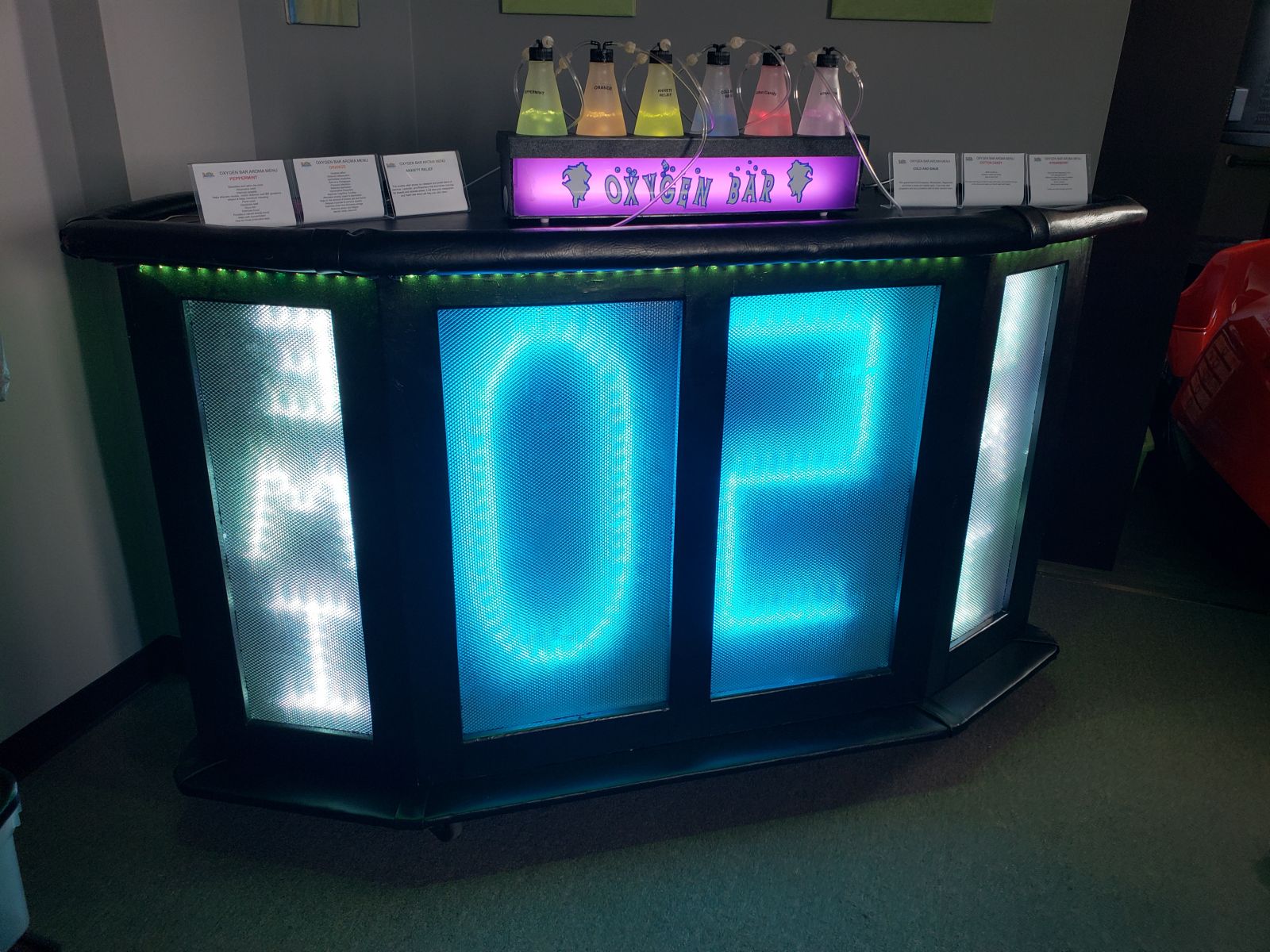 OXYGEN BAR AND AROMATHERAPY RELAXATION BAR