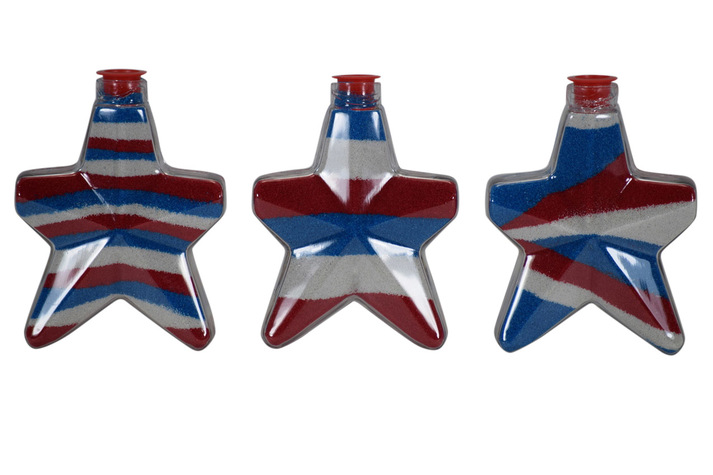 Patriotic Star Sand Art