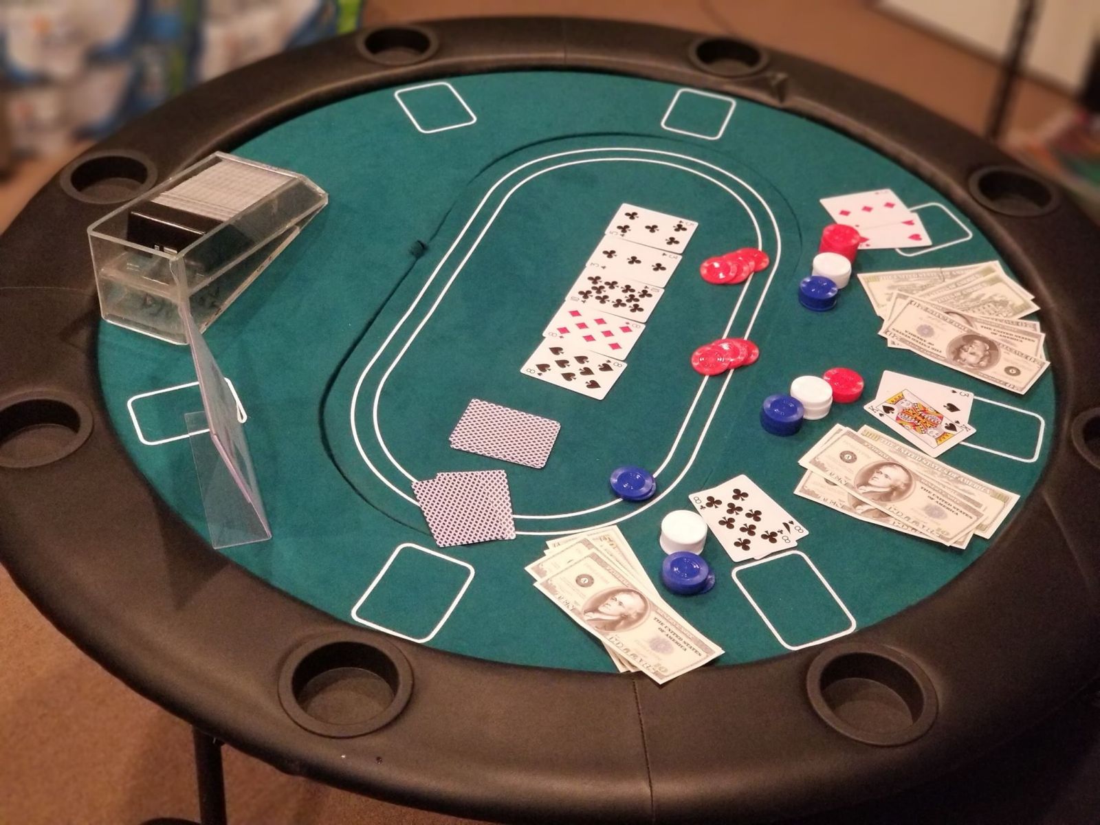 Round Poker Table Casino Games | www.3monkeysinflatables.com