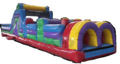 40' Multi Color Obstacle Course