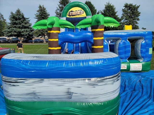 Tropical Water Obstacle Course Rental near me