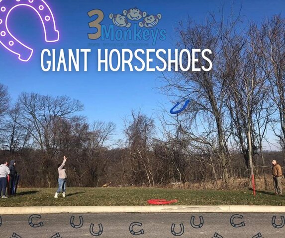 Giant Horseshoe Yard Game Rental