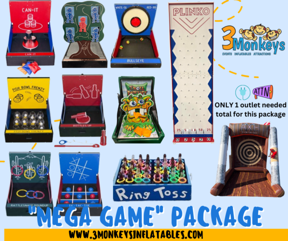 Mega Game Package | 3monkeysinflatables | Central PA
