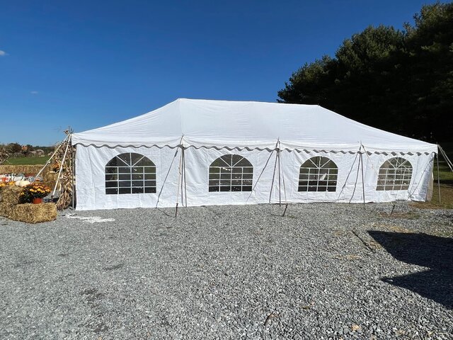 Rent a tent with sidewalls