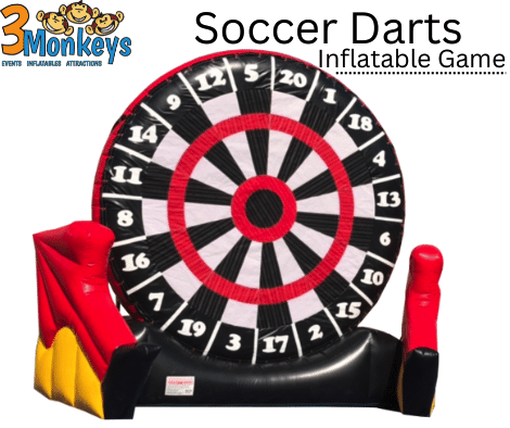 Giant Soccer Dart Rentals | 3 Monkeys Inflatables | Central PA and MD
