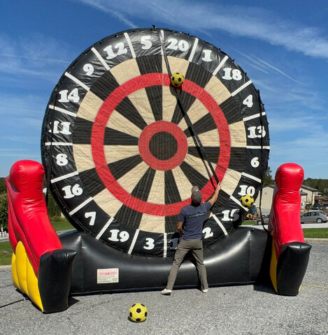 Soccer Darts Inflatable Carnival Game | 3 Monkeys Inflatables | Central PA Game Rentals
