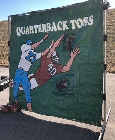 Quarterback Toss Frame Game Rental York Near me