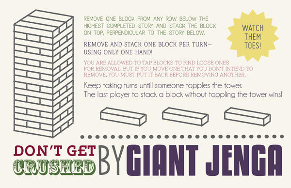 giant jenga game rules