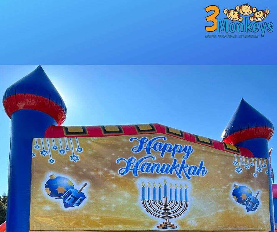 Hanukkah Banner for Combo Bounce House