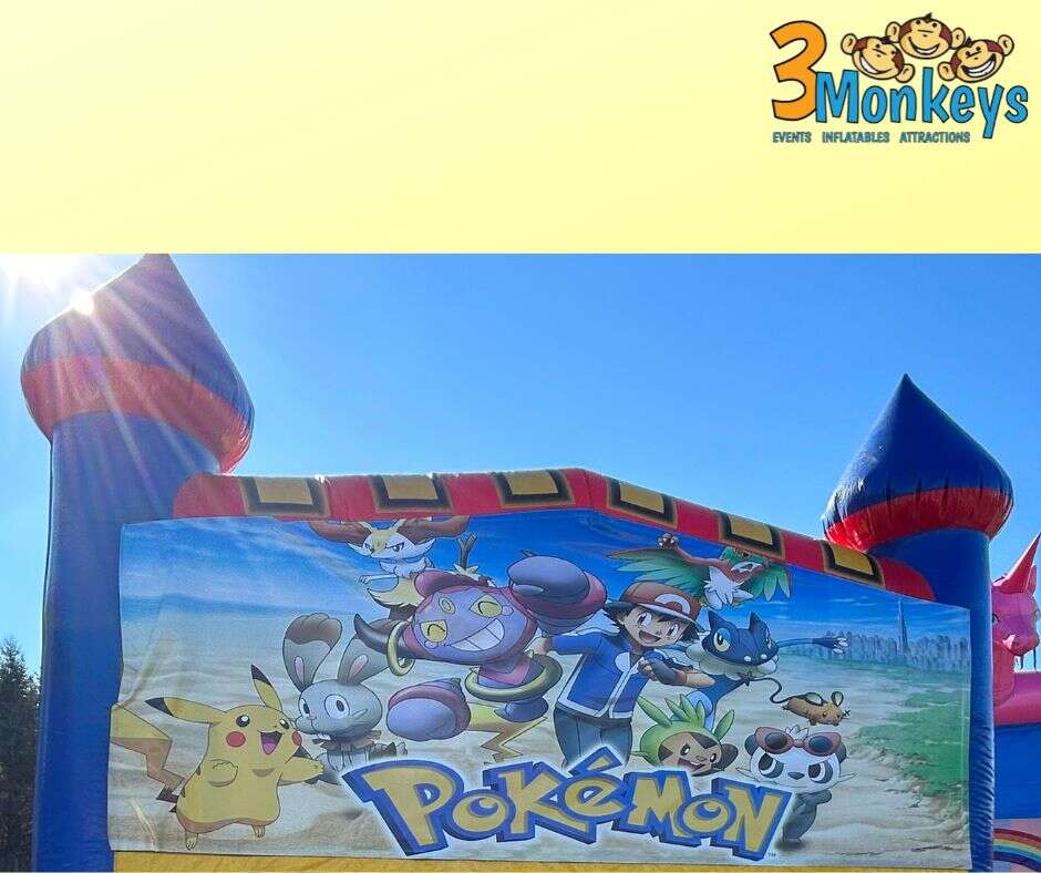 Poke Creatures Banner for Combo Bounce House