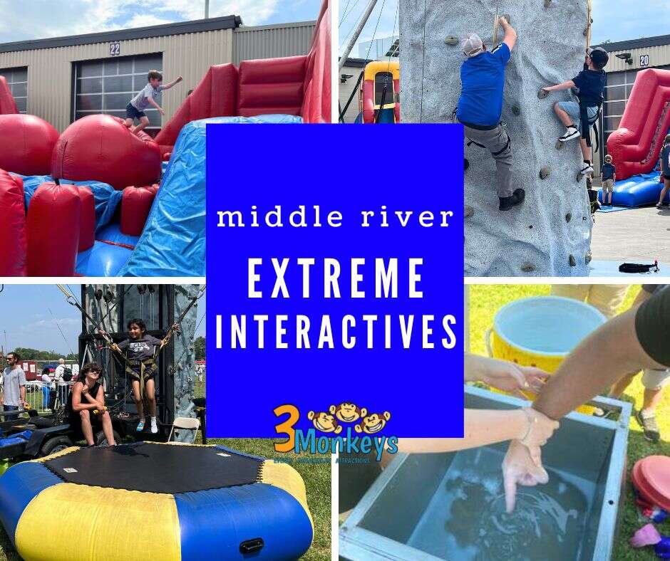 Extreme Attraction Rentals near Middle River - 3 Monkeys Inflatables