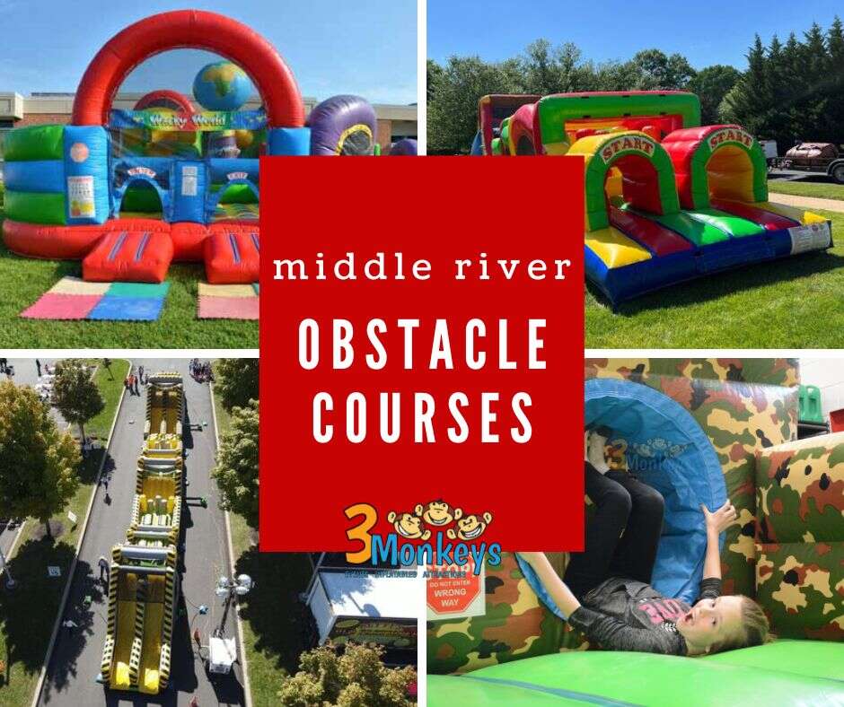 Obstacle Courses for Rent in Middle River - 3 Monkeys Inflatables