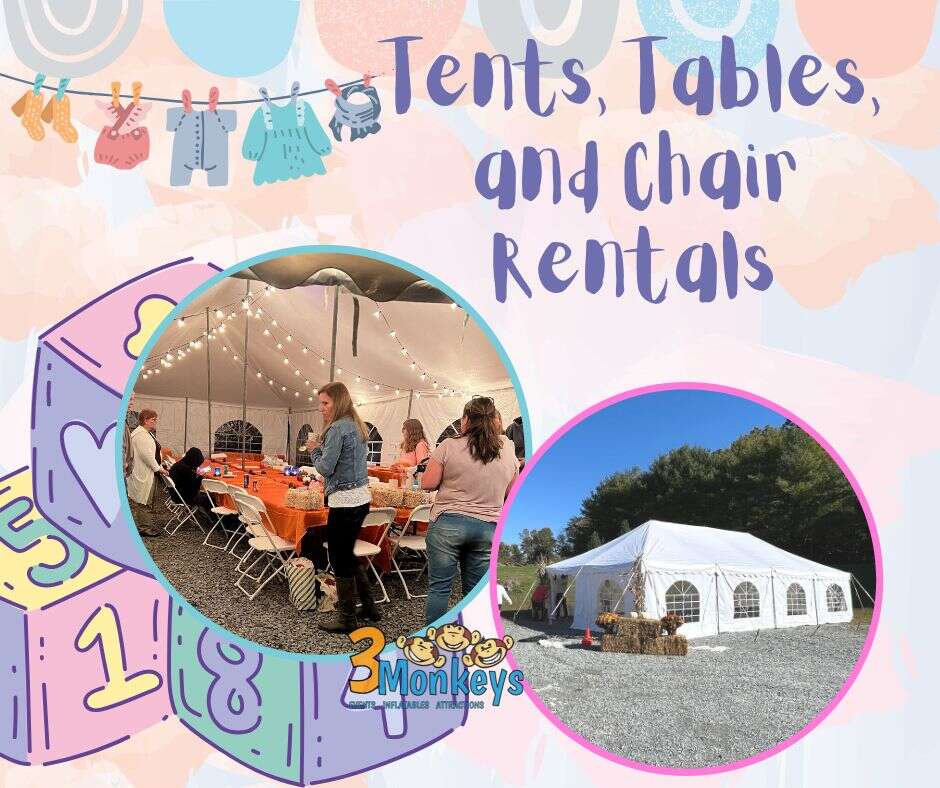 Baby Shower Tents, Tables, Chair Rentals