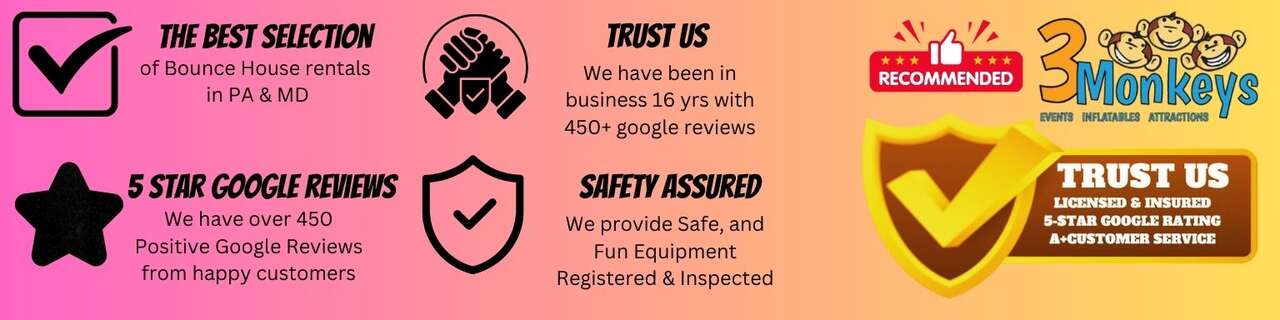 3 Monkeys Inflatables for Safety, reliability and trust  