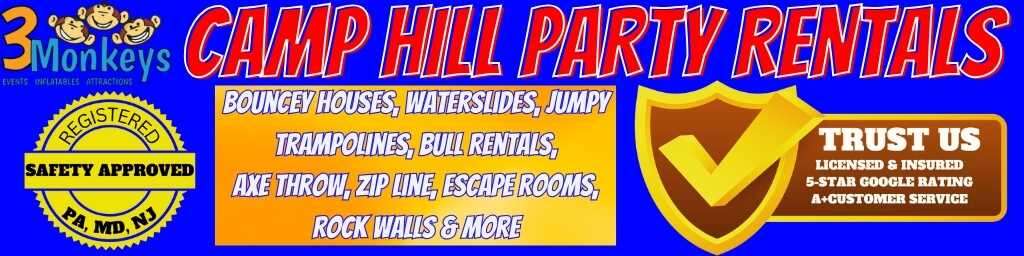 Camp Hill Party Rentals near me | 3 Monkeys Inflatables 