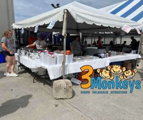Camp Hill Caterers for your Event Rentals near me |3 Monkeys Inflatables