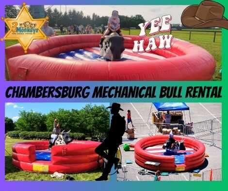 Chambersburg Mechanical Bull Rentals near me | 3 Monkeys Inflatables