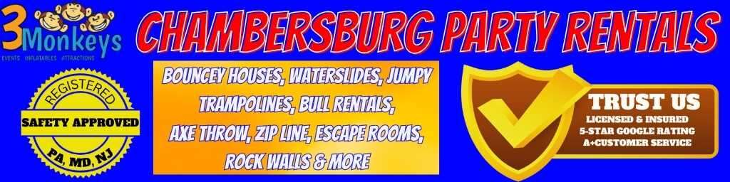 Chambersburg Party Rentals - 3 Monkeys Inflatables