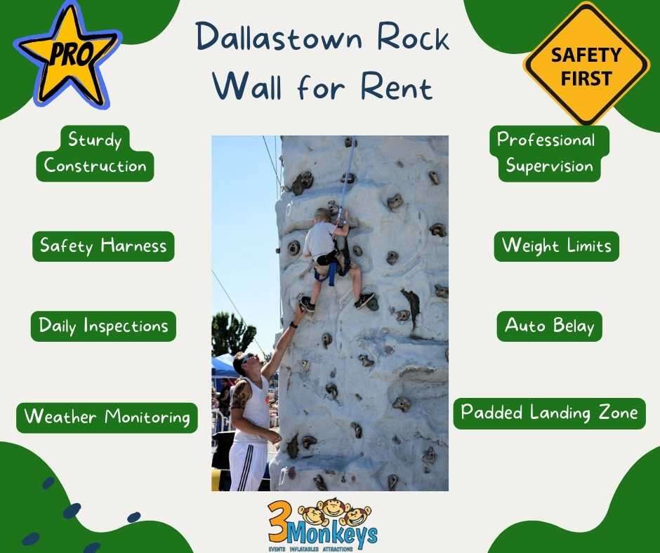 Dallastown Rock Wall for Rent near me