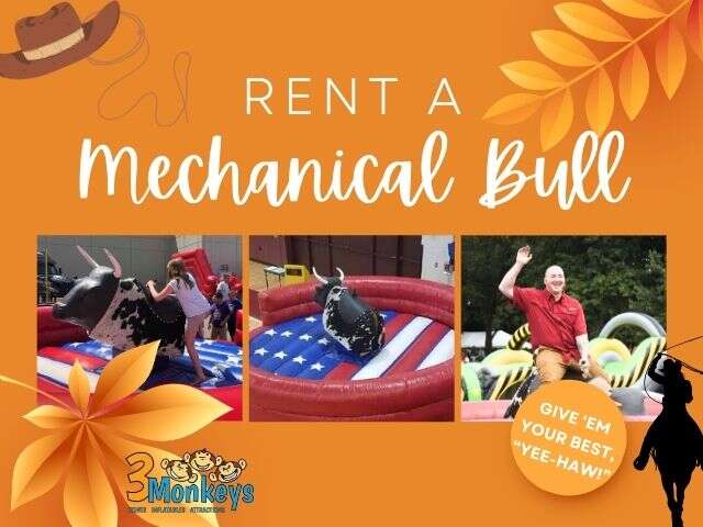 Maryland Fall Festival Mechanical Bull Rental | 3 Monkeys Inflatables