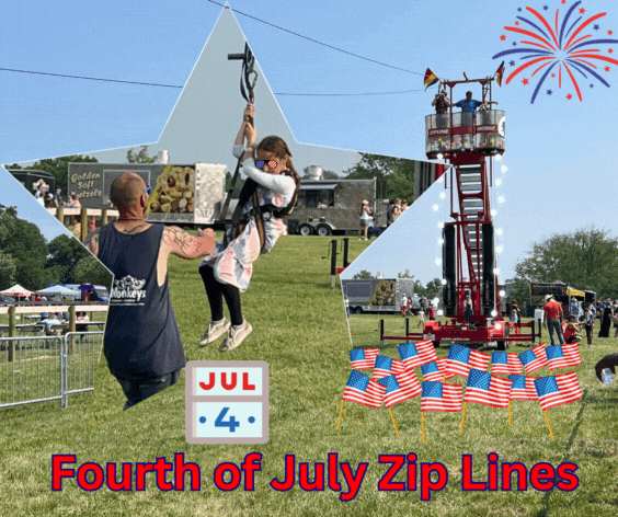 Fourth of July Events with Zip Lines in York