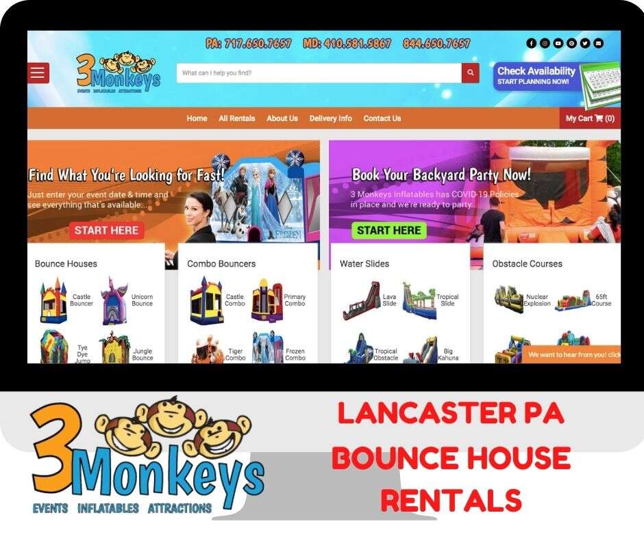 Lancaster Bounce House and Water Slide Rentals Near Me 