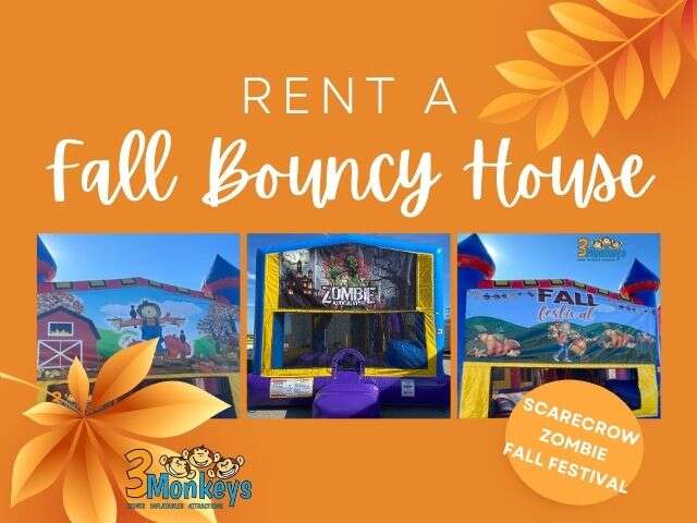 Bouncy House Fall Festival Maryland | 3 Monkeys Inflatables