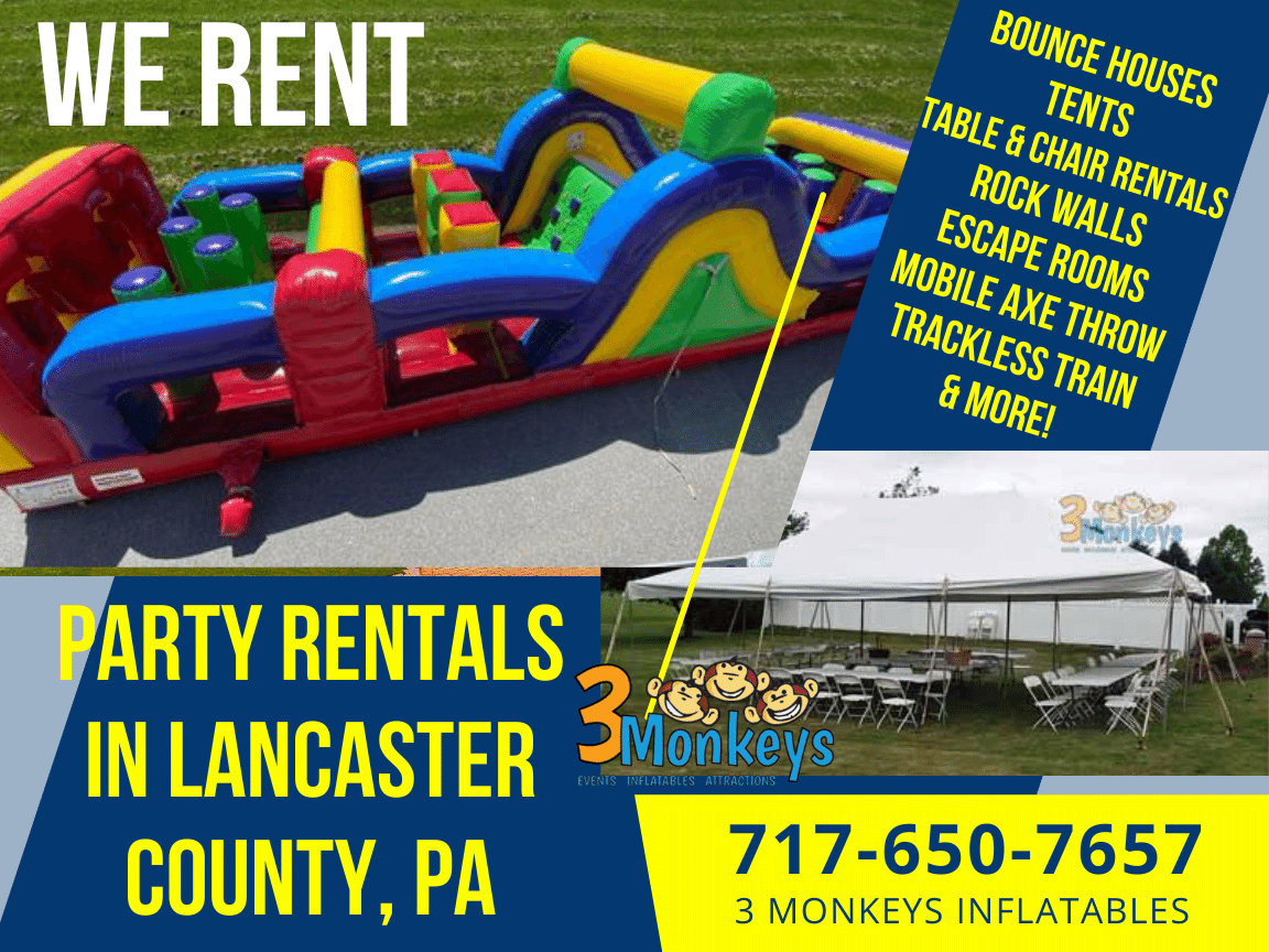 Lancaster Party Rentals 3 Monkeys Inflatables