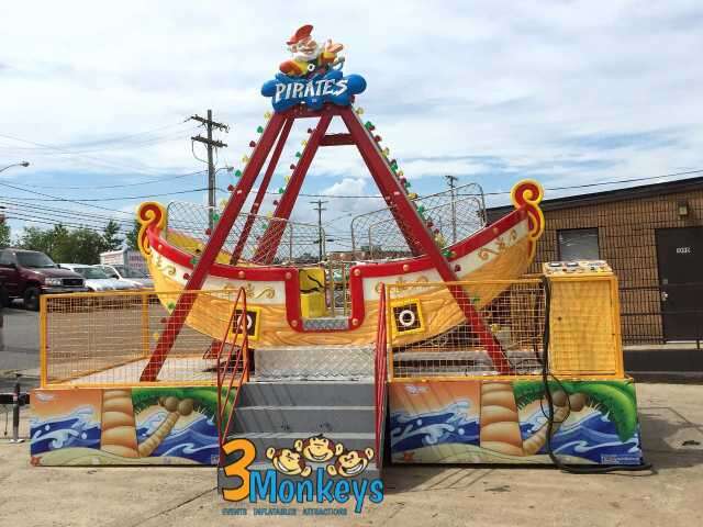 PIrate Ship Carnival Ride Rental MD - 3 Monkeys Inflatables