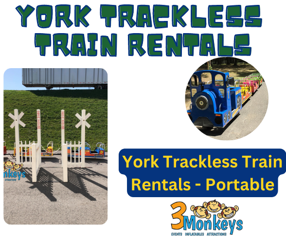 Portable trackless train rentals