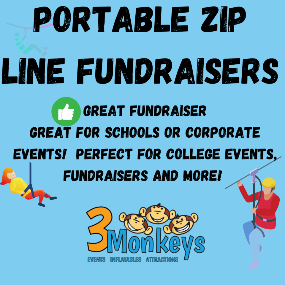 Portable Zip Line Fundraiser Events