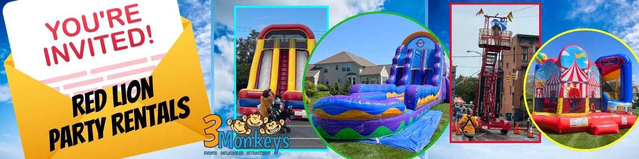 Red Lion Party and Event Rentals - 3 Monkeys Inflatables