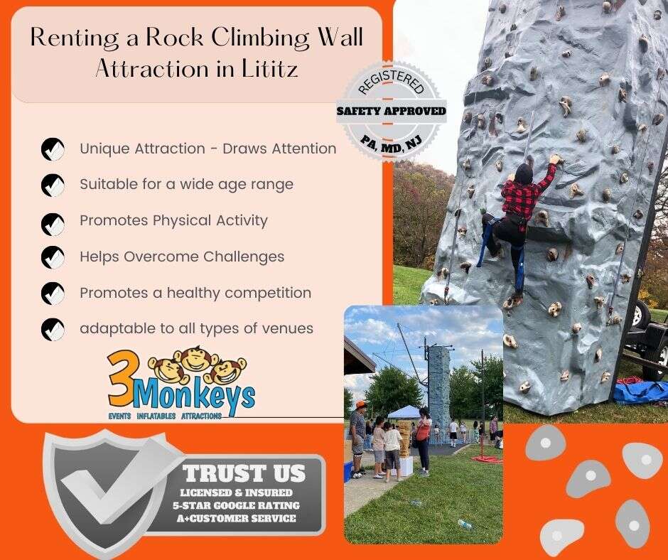 Lititz Rock Wall for Rent near me