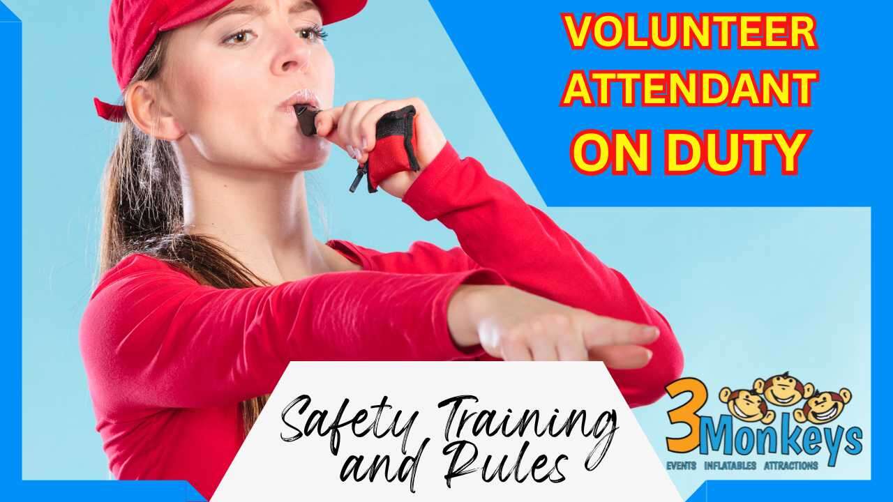 Safety Training for volunteers | 3 Monkeys Inflatables