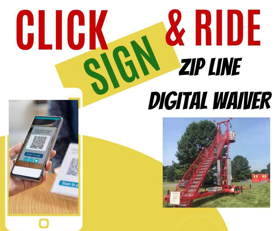 sign digital zip line