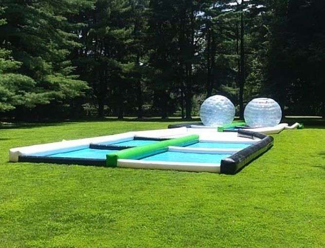 Zorb Ball Rental with track for Graduation Parties near me