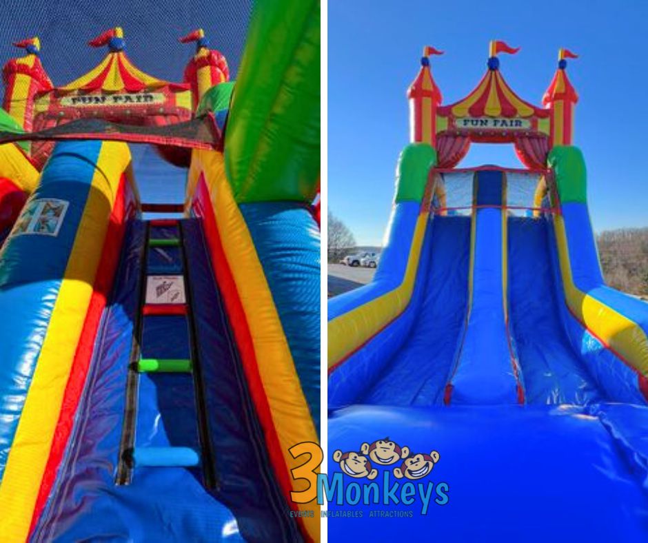 Wet/Dry Carnival Themed Obstacle Course Rental York