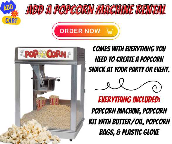 Add on a Popcorn Machine Rental