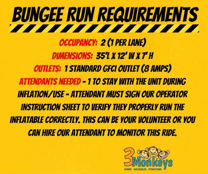 Bungee Run Requirements - PA and MD Bungee Run Safety