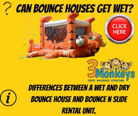 Bounce Houses in Rain