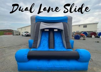 Dual Lane Slide Combo Bouncy House Rental