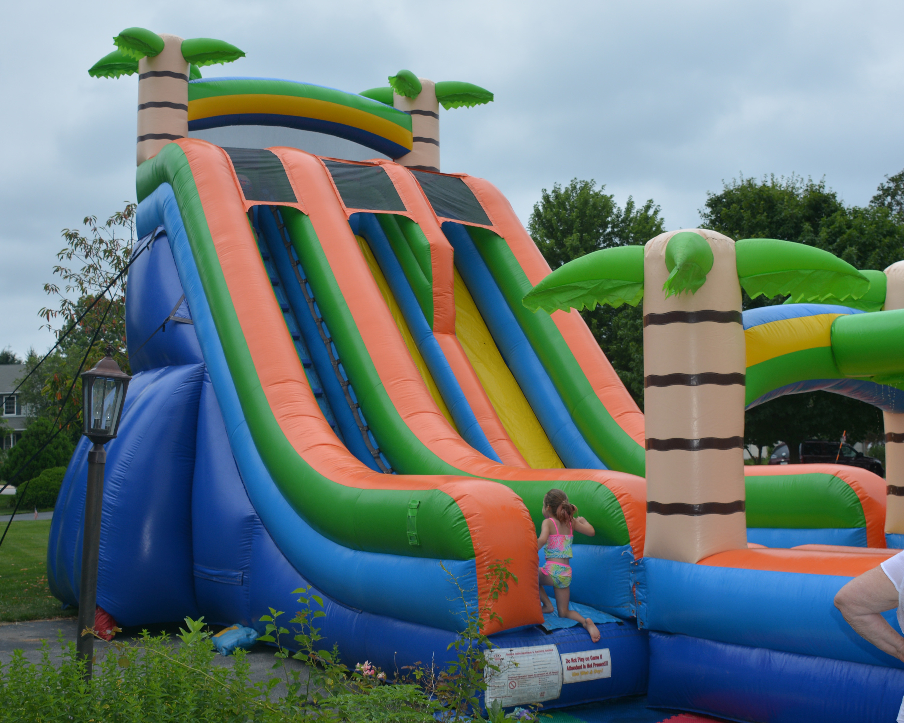 Inflatable water slides for shop rent near me