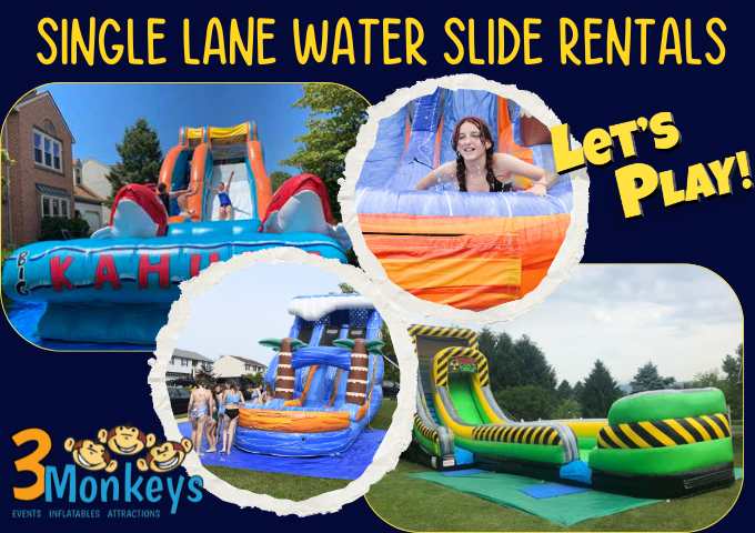 Water Slide Single Lane Rentals 