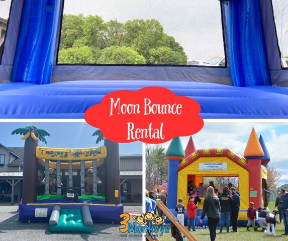 Kids On The Moon Bounce House Party Rental